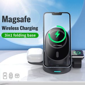 3-In-1 Magnetic Wireless Charger