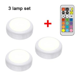 Led Rgb Puck Lights With Remote Control