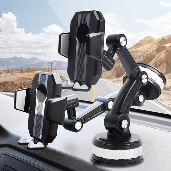 360° Rotatable Long Arm Car Suction Cup Phone Holder