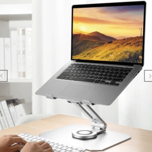 360° Rotating Ergonomic Multi-Angle Height Adjustable Aluminum Laptop Stand