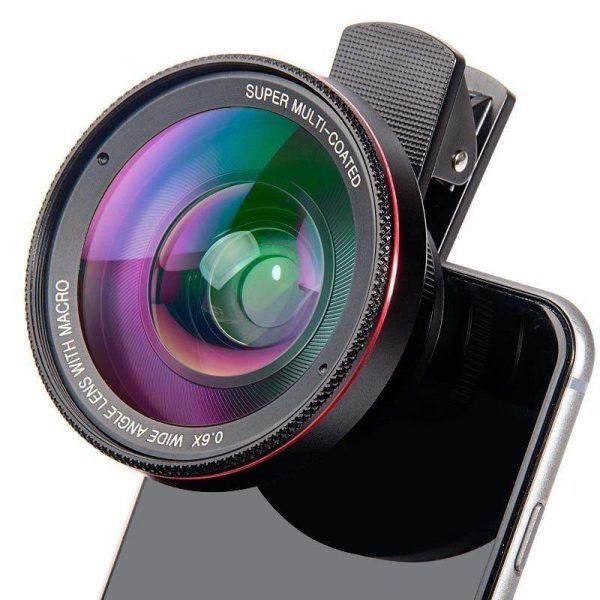 4K Hd Super 15X Macro Lens For Smartphone Anti-Distortion 0.45X 0.6X Wide Angle Lens