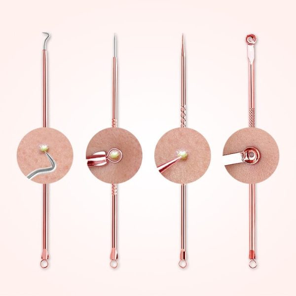 Acne And Blackhead Removal Tool Set (4 Pieces)
