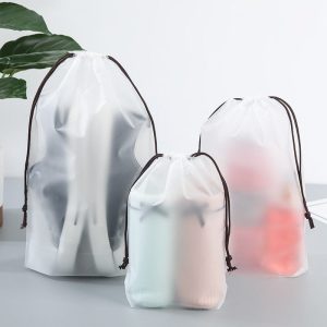 Women’S Bear Printed Transparent Waterproof Cosmetic Bag