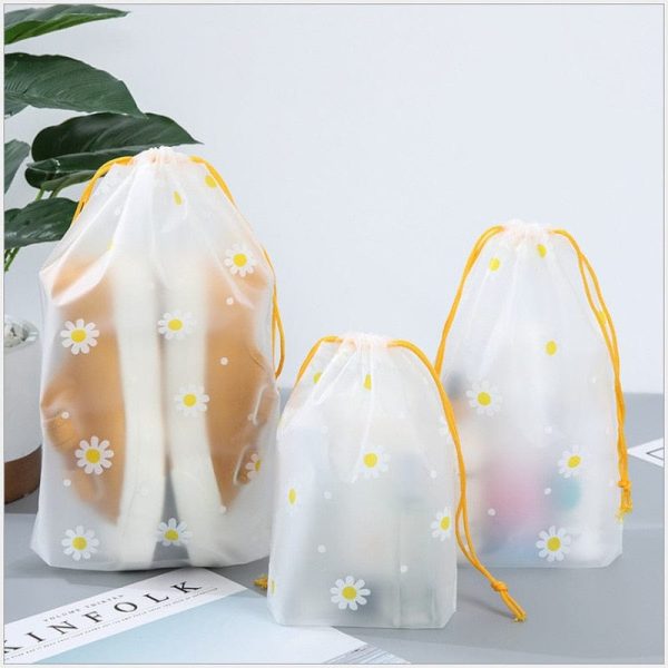 Women’S Bear Printed Transparent Waterproof Cosmetic Bag