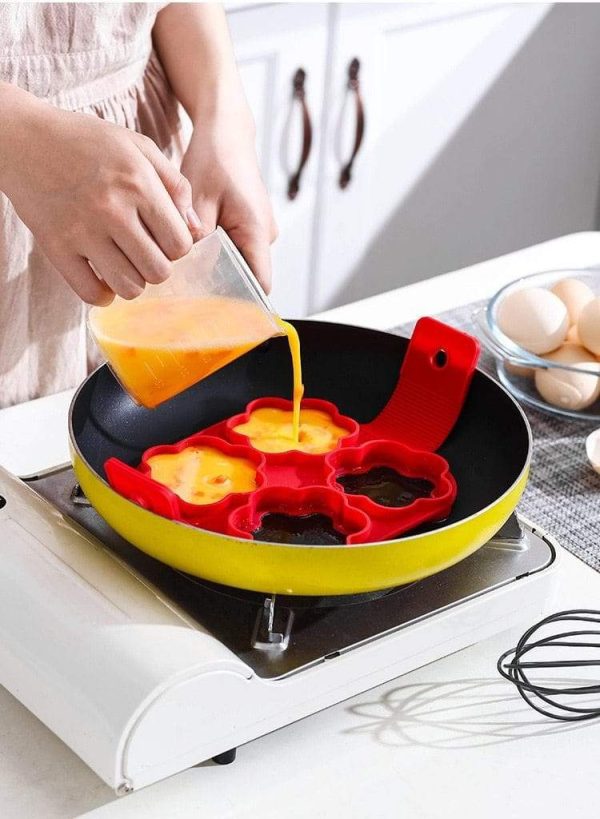 7 Hole Non-Stick Silicone Egg Pancake Maker
