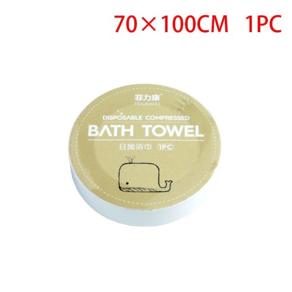 Compressed Microfiber Disposable Soft Bath & Face Towel