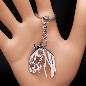Stainless Steel Horse Head Unisex Pendant, Necklace, Ring, Key Chain