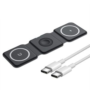3-In-1 Foldable Magnetic Fast Wireless Charging Pad
