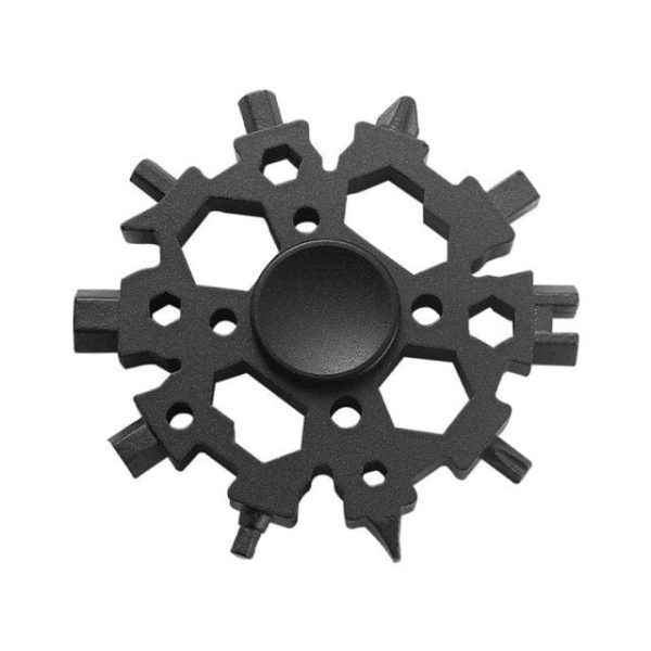 23-In-1 Stainless Steel Snowflake Multifunctional Tool Fidget Spinner