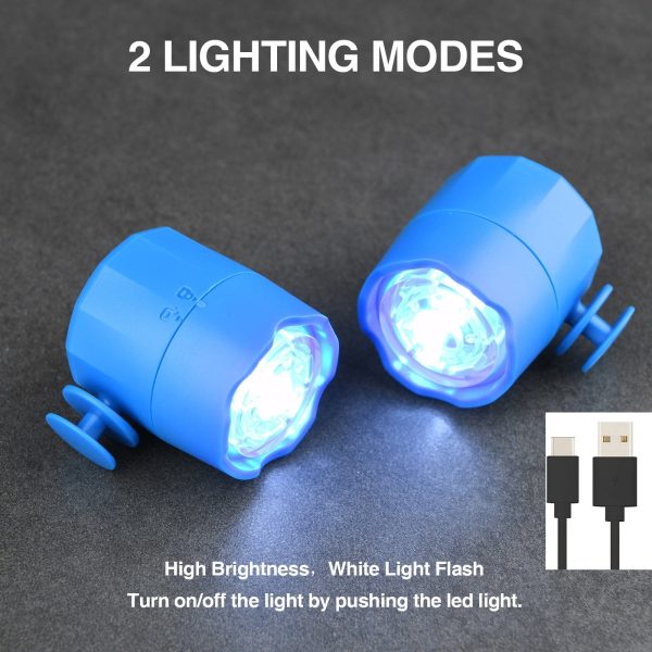 Glow Stride Rechargeable Led Shoe Lights 2 Pcs