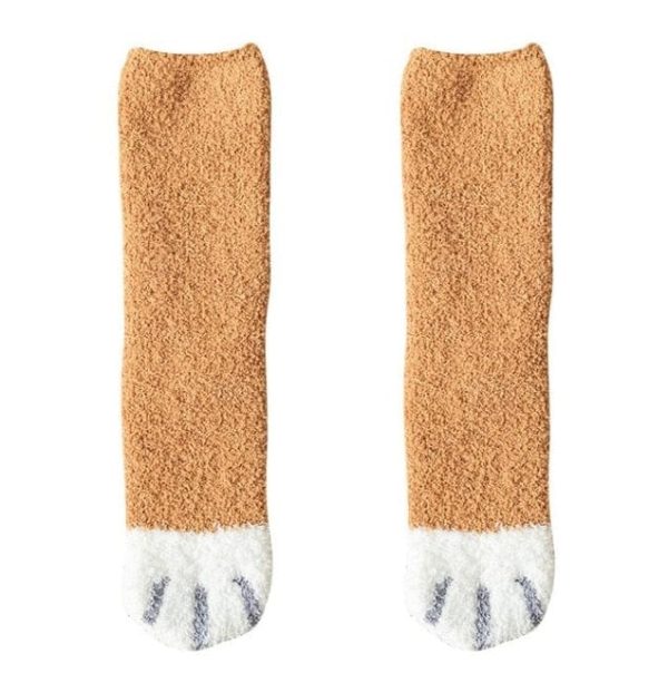 Cozy Thick And Warm Coral Fleece Tube Socks (1 Pair)