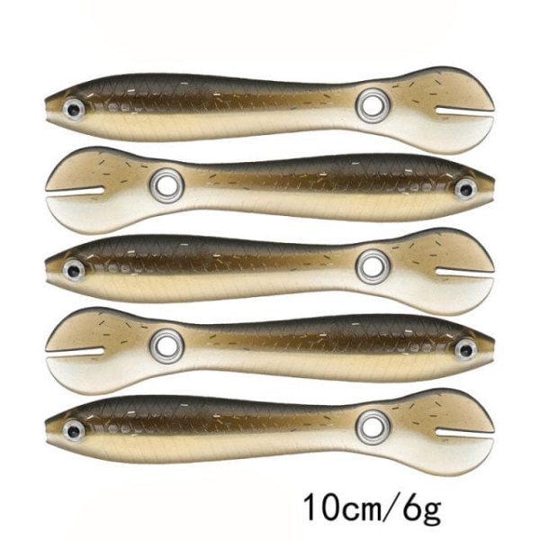 Wobbling Swimming Split Tail Fishing Lure