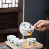 Charming Panda Tea Ensemble A Travel-Ready Ceramic Tea Set