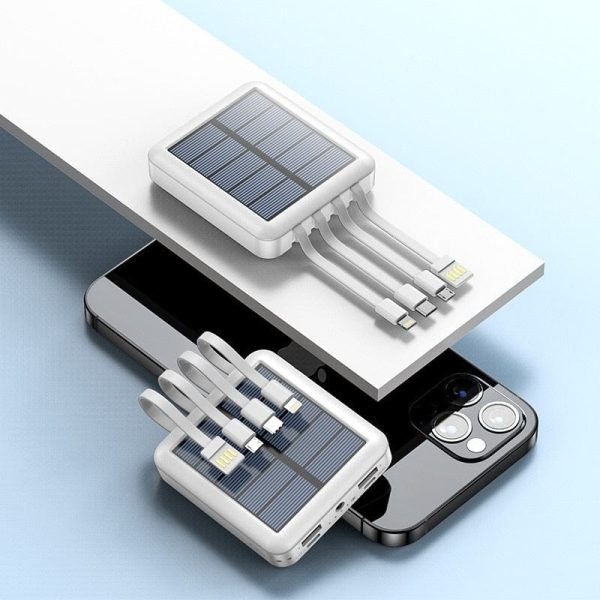 Portable Mini 4-In-1 Solar Charging Power Bank