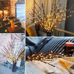 20 Bulbs Led Willow Branch Lights