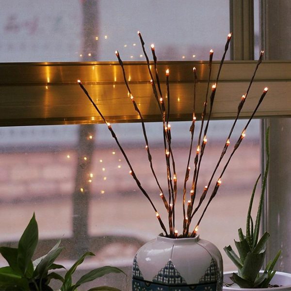 20 Bulbs Led Willow Branch Lights
