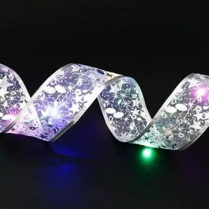 50 Led Double Layer Fairy Lights Christmas Ribbon