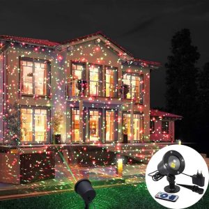 Full Sky Star Laser Red & Green Christmas Projector