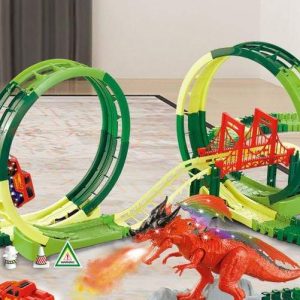 Toy Dinosaur Raceway Track Set