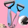 Double-Sided Grooming Pet Brush Tool For Dogs And Cats
