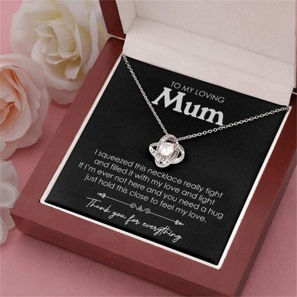 Four-Leaf Clover Pendant Eternal Heart Necklace For Mother