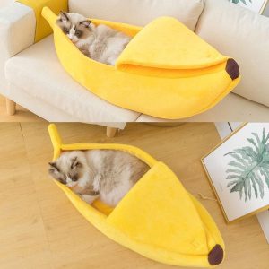 Fun Comfy Banana Pet Bed House