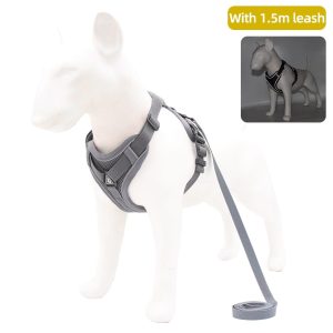 Adjustable Reflective Breathable Dog Harness For Puppies And Small Dogs