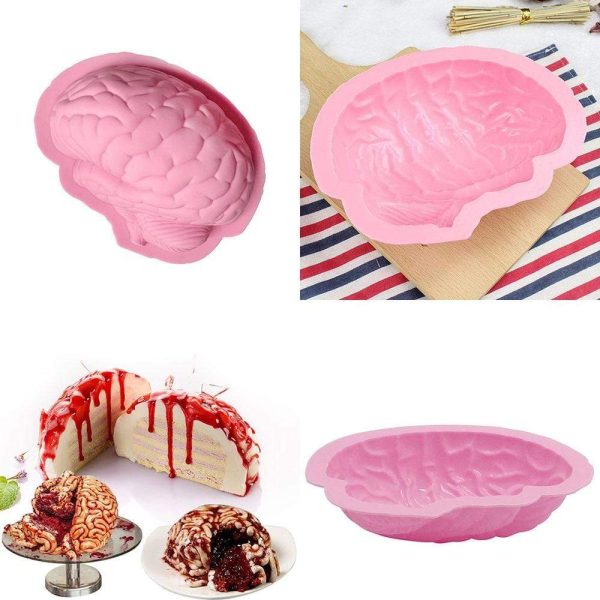 3D Silicone Brain Cake Mold