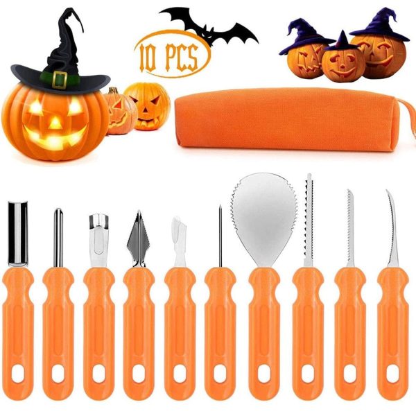 Halloween Pumpkin Carving Kit (10 Pieces)