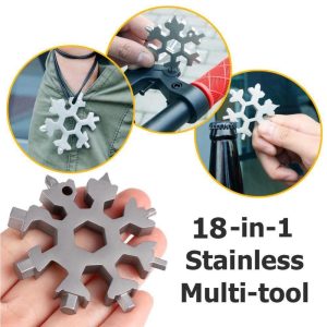 18-In-1 Stainless Steel Snowflake Multifunctional Tool