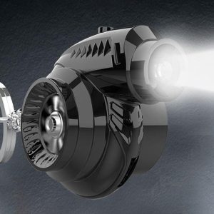 Mini Supercharger Turbo Fan Keychain 300 Lumens Flashlight With Sound Effects