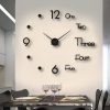 Modern Diy Wall Clock Timepiece