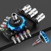 Multifunctional Magnetic Trox Shape Screwdriver With 15 Hex Bits