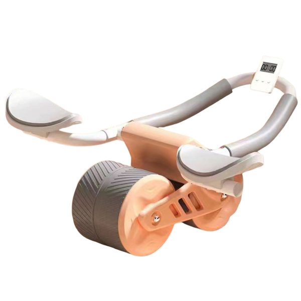 Ab Roller With Elbow Support, Automatic Rebound Abdominal Core Exercise Equipment Roller Wheel