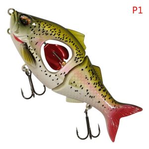 Propeller Glider Slow-Sinking Fishing Lures For Bass Trout Lifelike Swimbaits