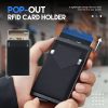 Smart Pop-Out Rfid Card Holder Slim Aluminum Wallet