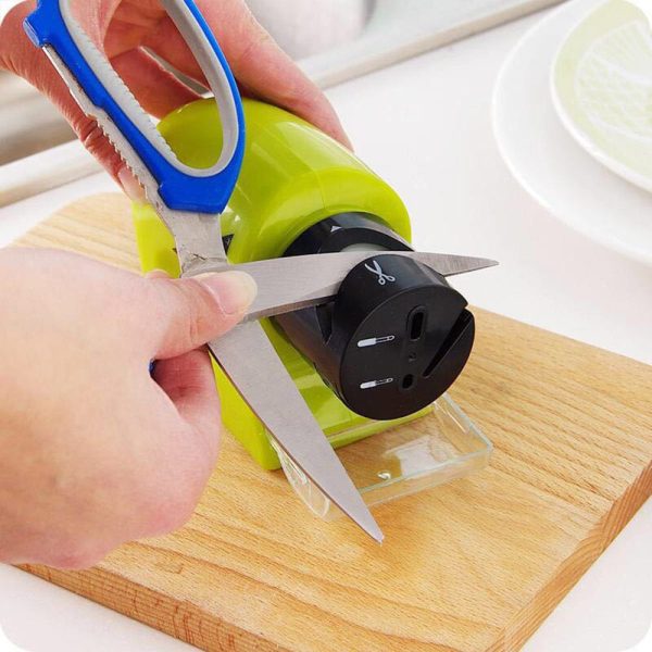 Portable Electric Knife And Scissors Sharpener