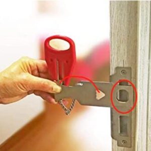Stainless Steel Portable Travel Door Stopper Lock