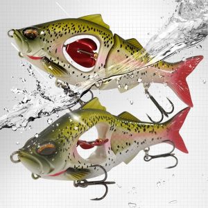 Propeller Glider Slow-Sinking Fishing Lures For Bass Trout Lifelike Swimbaits