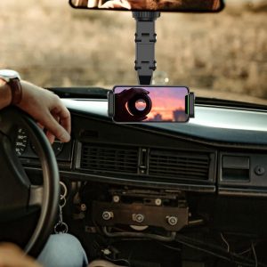 Rearview Mirror Adjustable Phone Mount