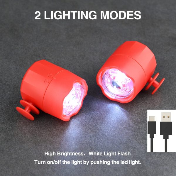 Glow Stride Rechargeable Led Shoe Lights 2 Pcs