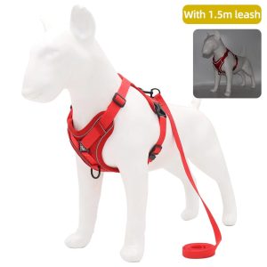 Adjustable Reflective Breathable Dog Harness For Puppies And Small Dogs