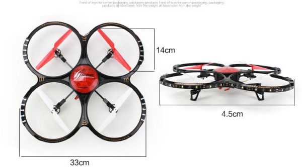 Remote Controlled Crash Proof Quadcopter Drone