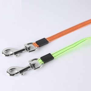 Retractable Dual Dog Leash With Built-In Poop Bag Dispenser And Led Light