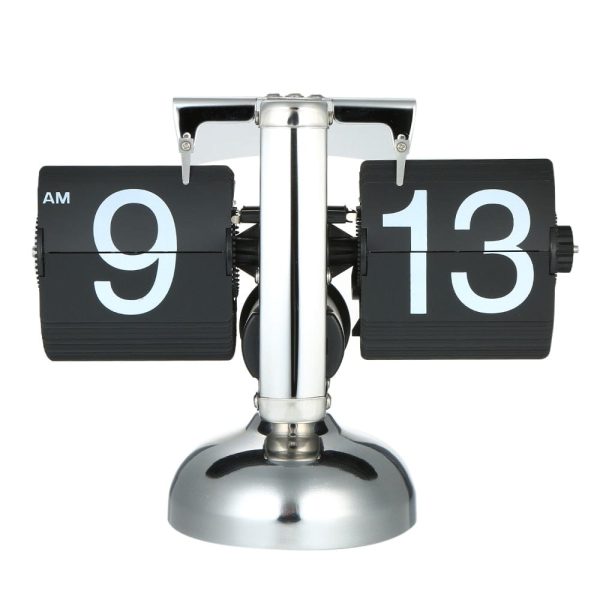 Retro Flip Stainless Steel Quartz Clock