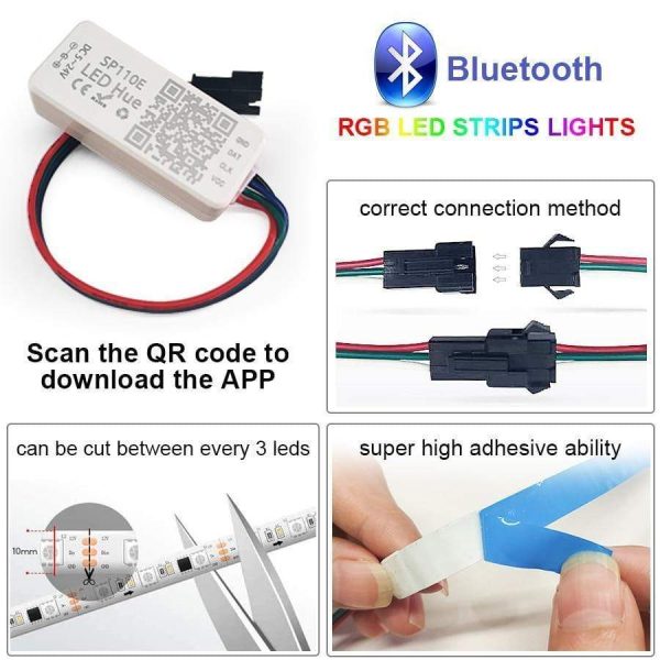 Rgb Led Strip Light Dc12V Full Set