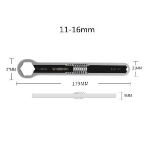Adjustable Double-Head Torx And Hex Wrench