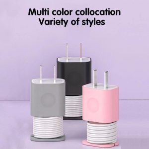 Silicone Charger Cord Protector And Organizer Case
