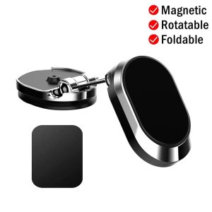360° Rotatable Foldable Magnetic Car Phone Holder