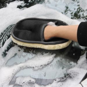 Soft Wool Car Cleaning Glove